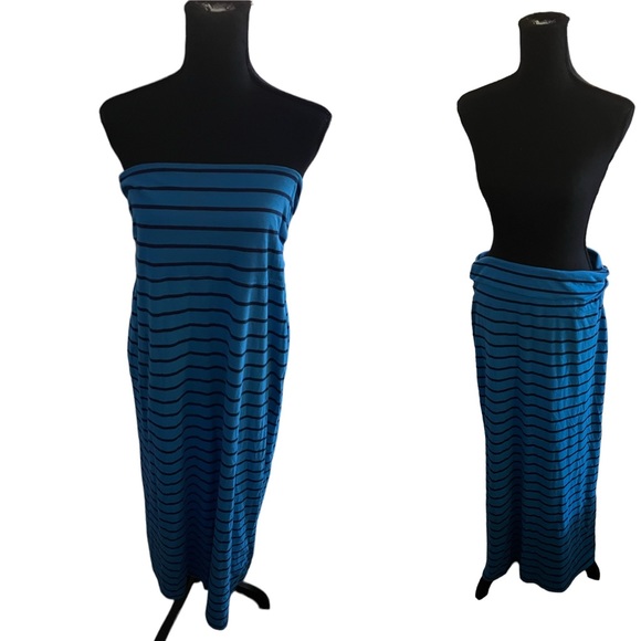 Joe Boxer Dresses & Skirts - JOE BOXER EUC Striped Convertable Dress/Maxi Skirt